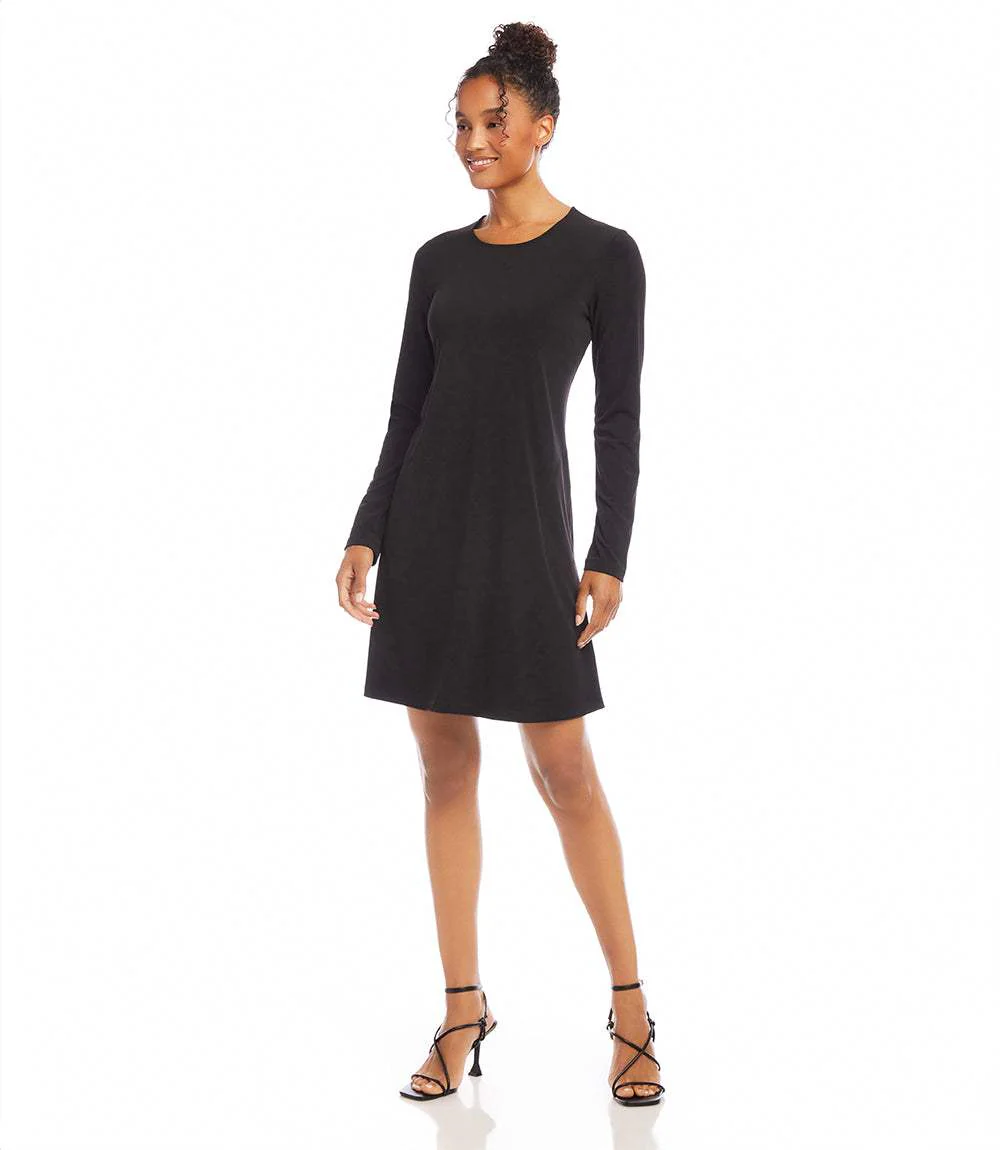 Long Sleeve Travel Jersey Dress - Image 4