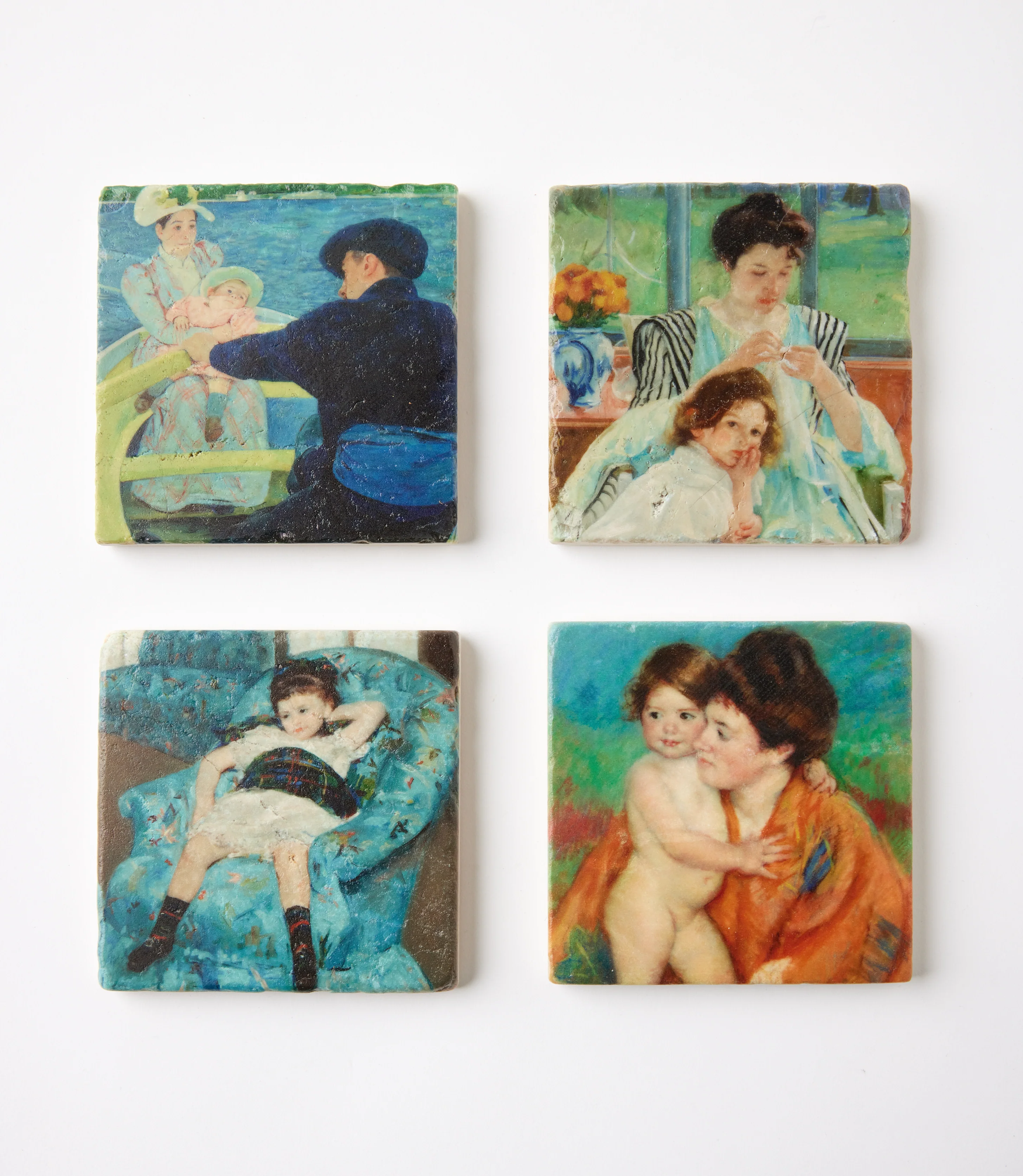 Mary Cassatt Marble Coasters, Set Of 4 - Image 3