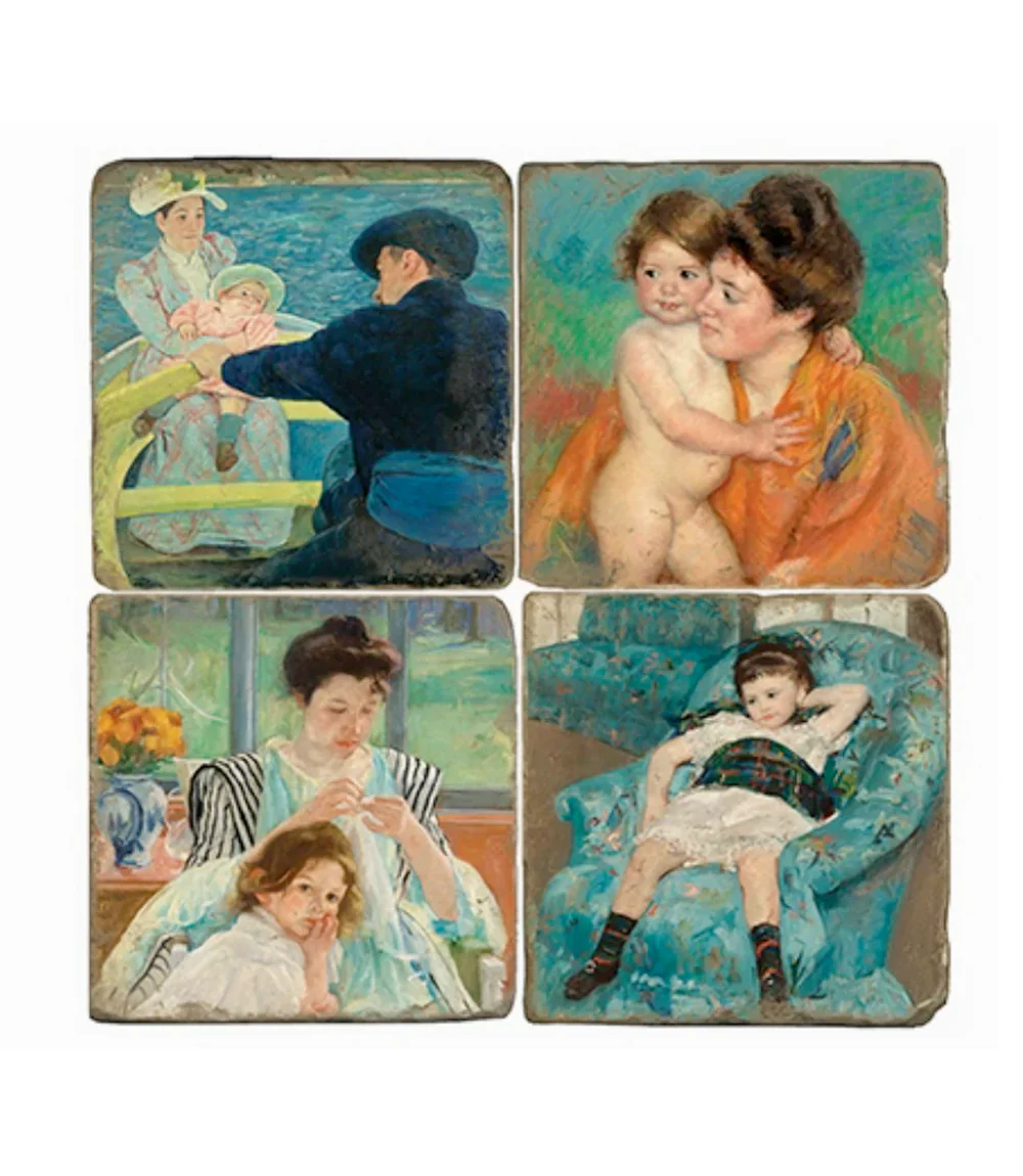 Mary Cassatt Marble Coasters, Set Of 4 - Image 8