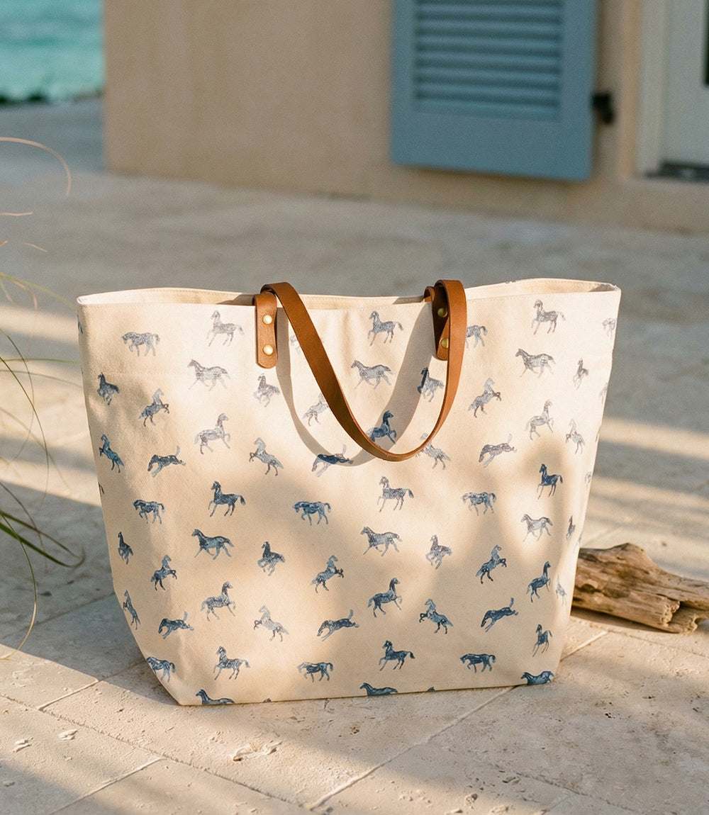 Mini Horse Print Tote Bag - Image 3