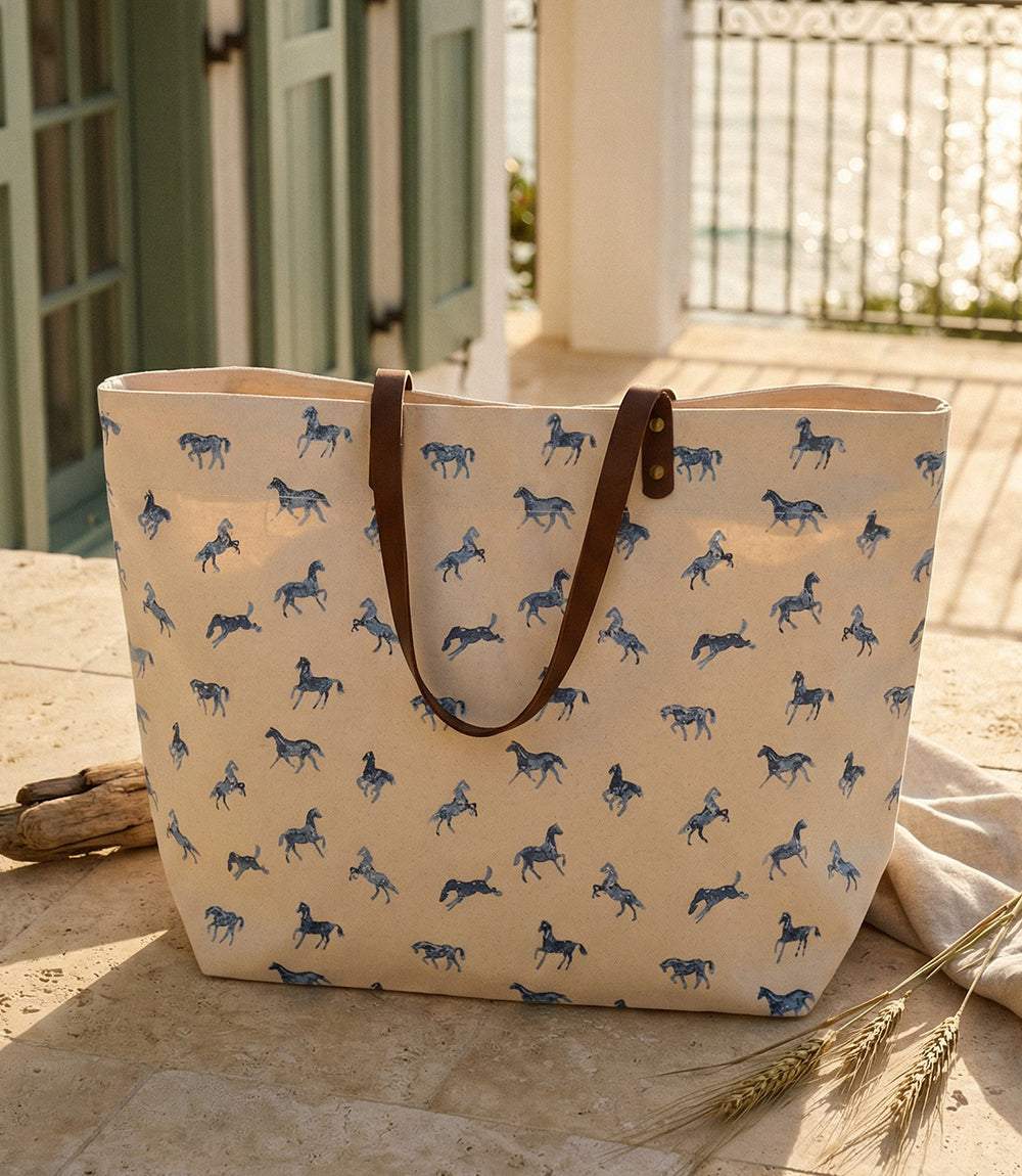 Mini Horse Print Tote Bag - Image 5
