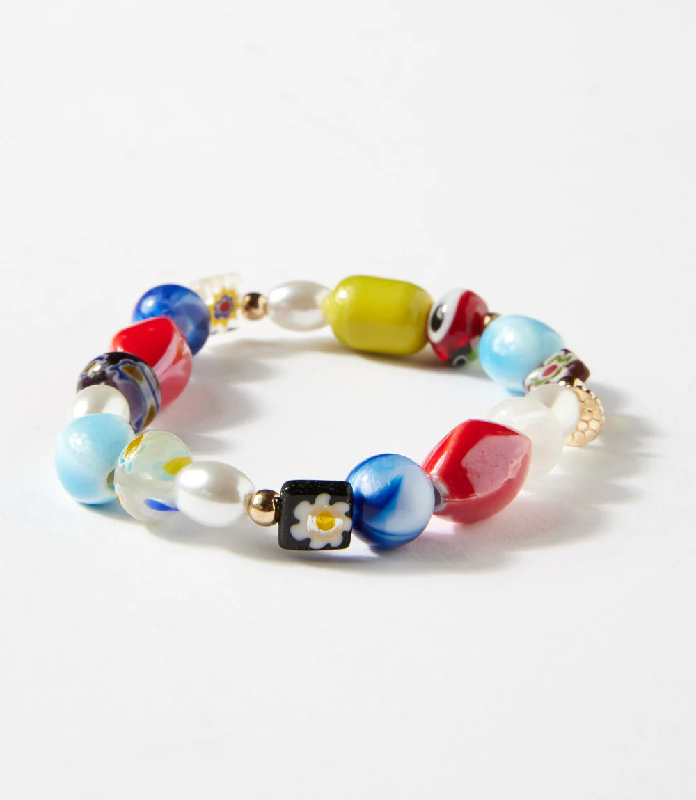 Mixed Bead Stretch Bracelet - Image 2