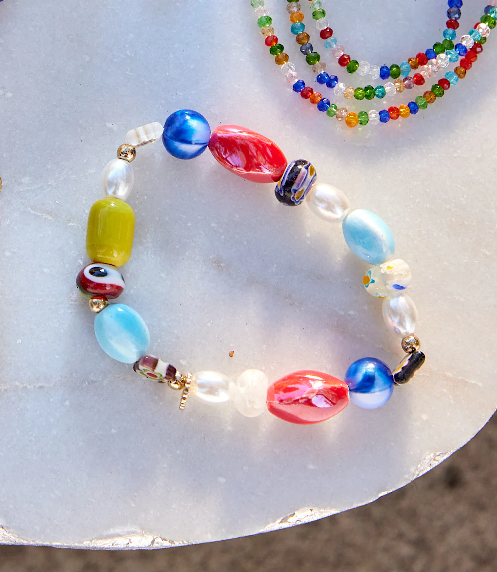 Mixed Bead Stretch Bracelet - Image 3