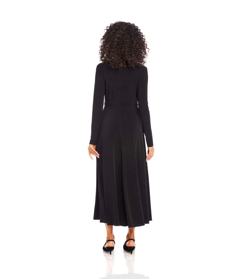Monroe Travel Jersey Twist Front Midi Dress - Image 5