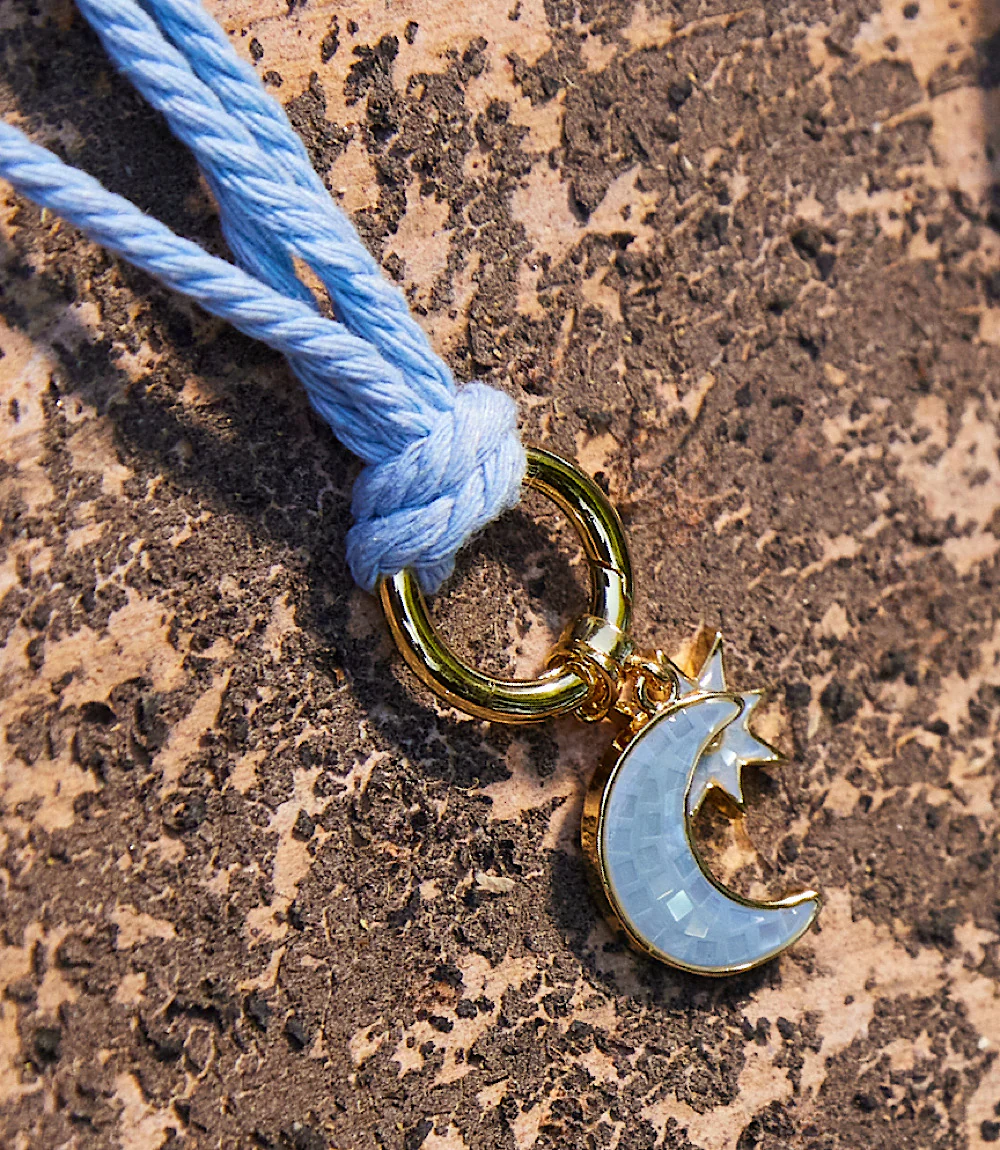 Moon And Starburst Cord Necklace - Image 3