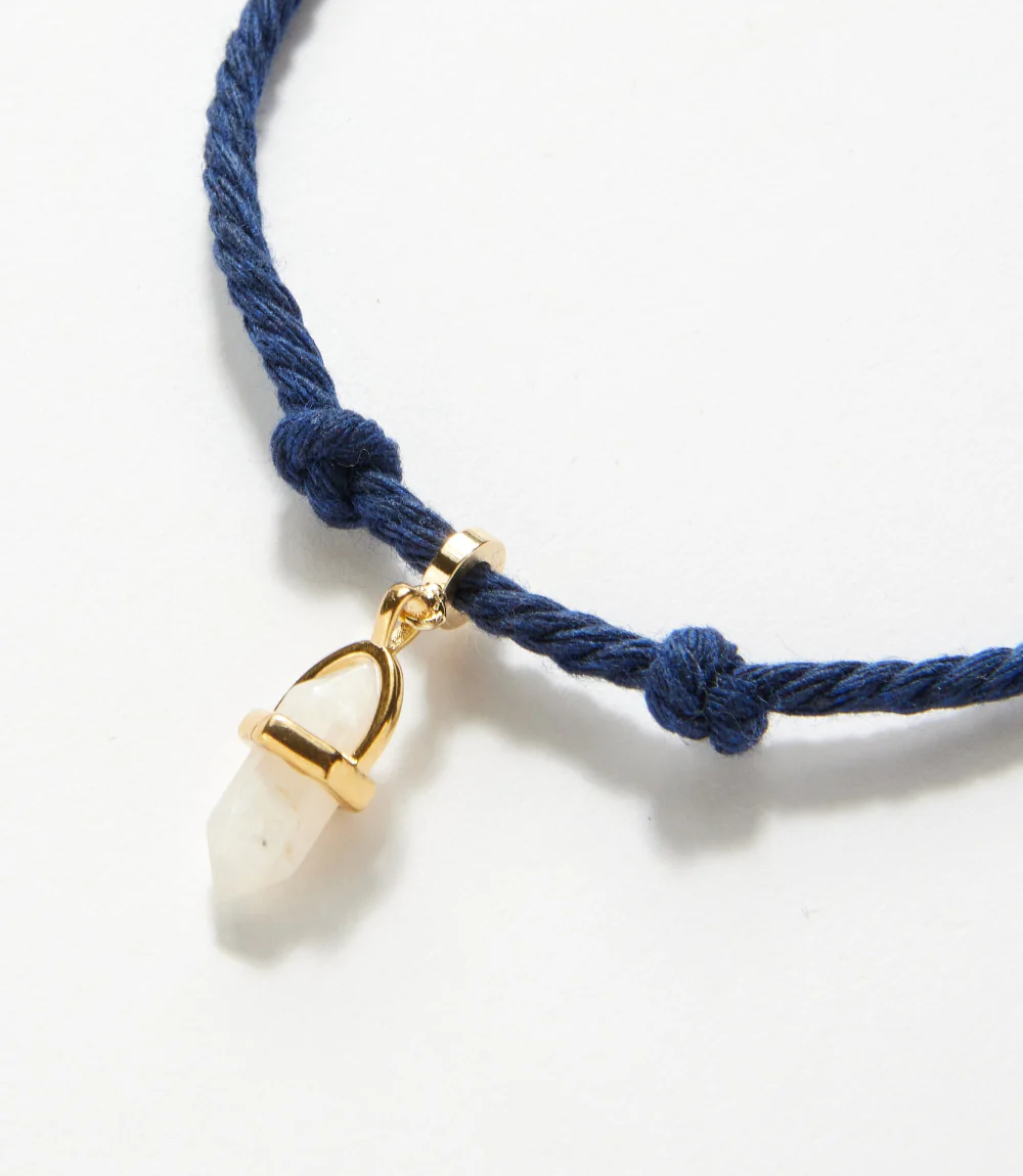 Moonstone Point Cord Bracelet - Image 2