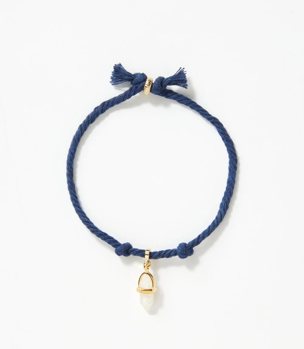 Moonstone Point Cord Bracelet - Image 5