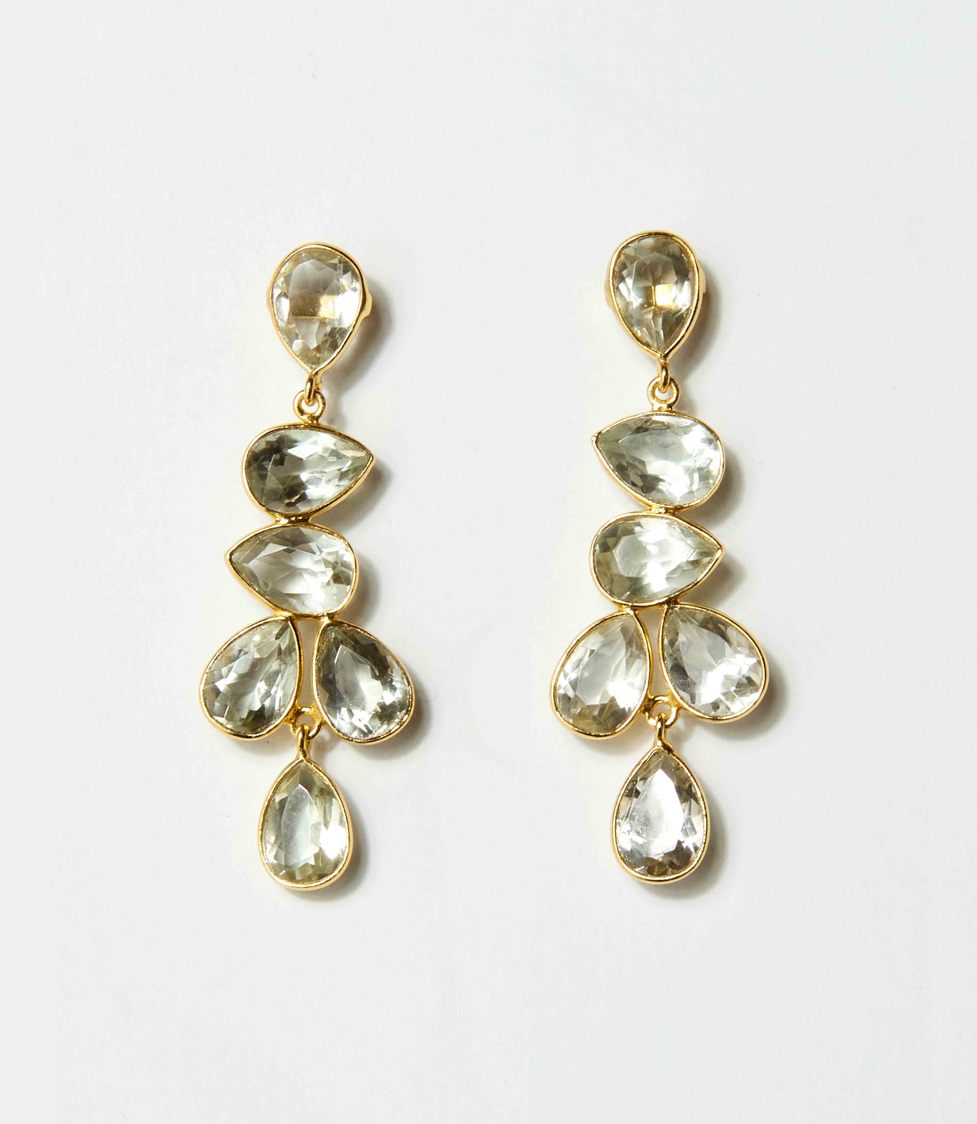 Multi Drop Gemstone Earrings - Image 5
