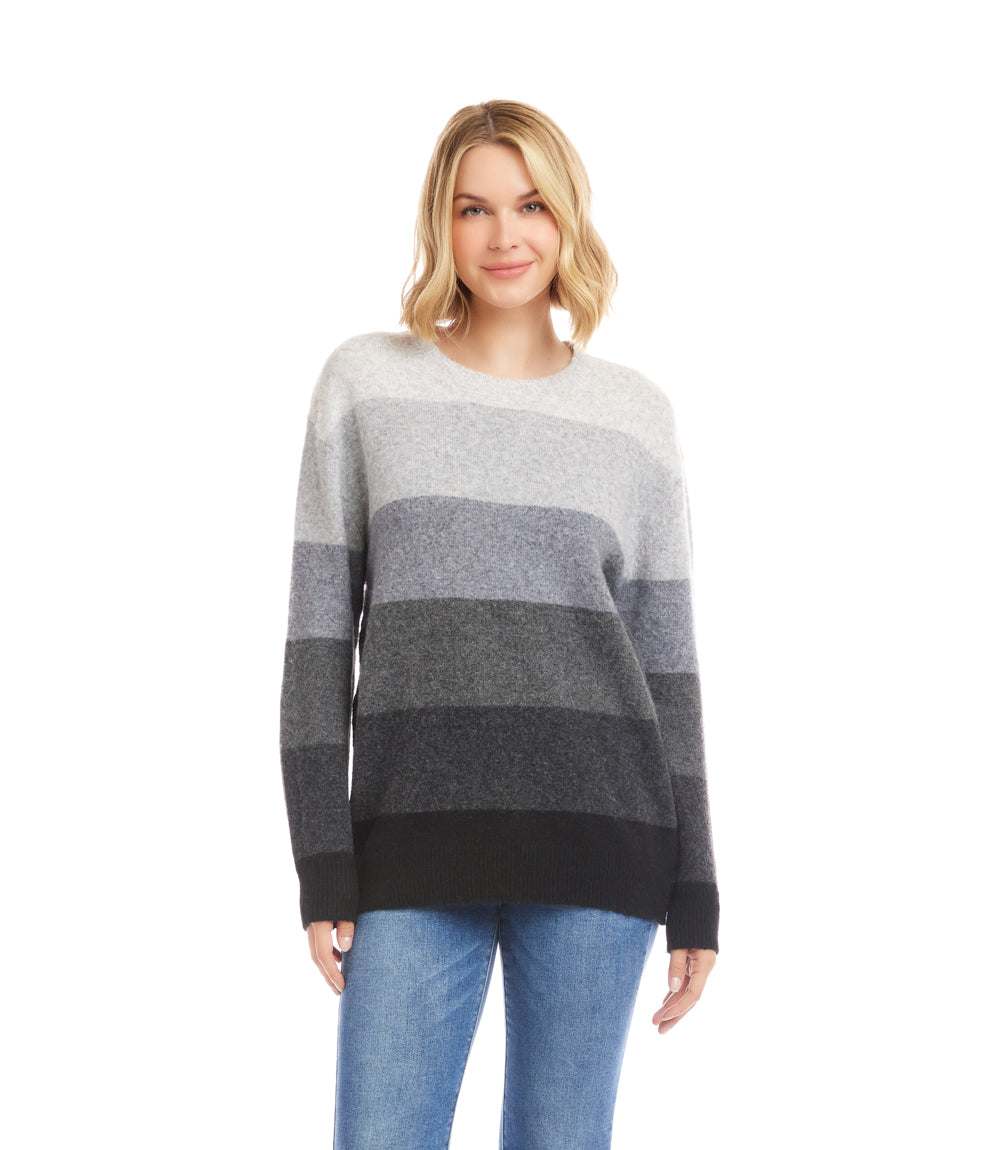 Multi Stripe Crewneck Sweater - Image 2