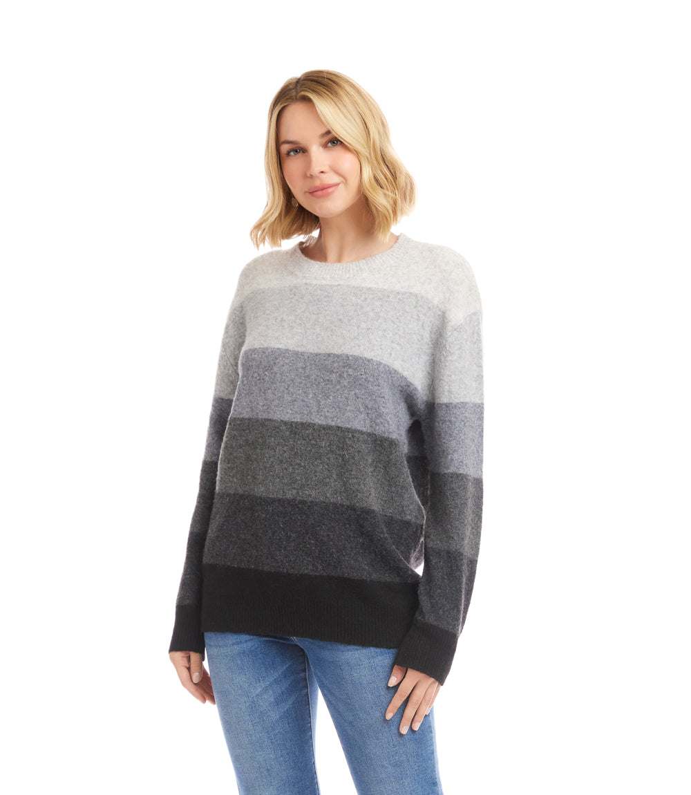 Multi Stripe Crewneck Sweater - Image 3