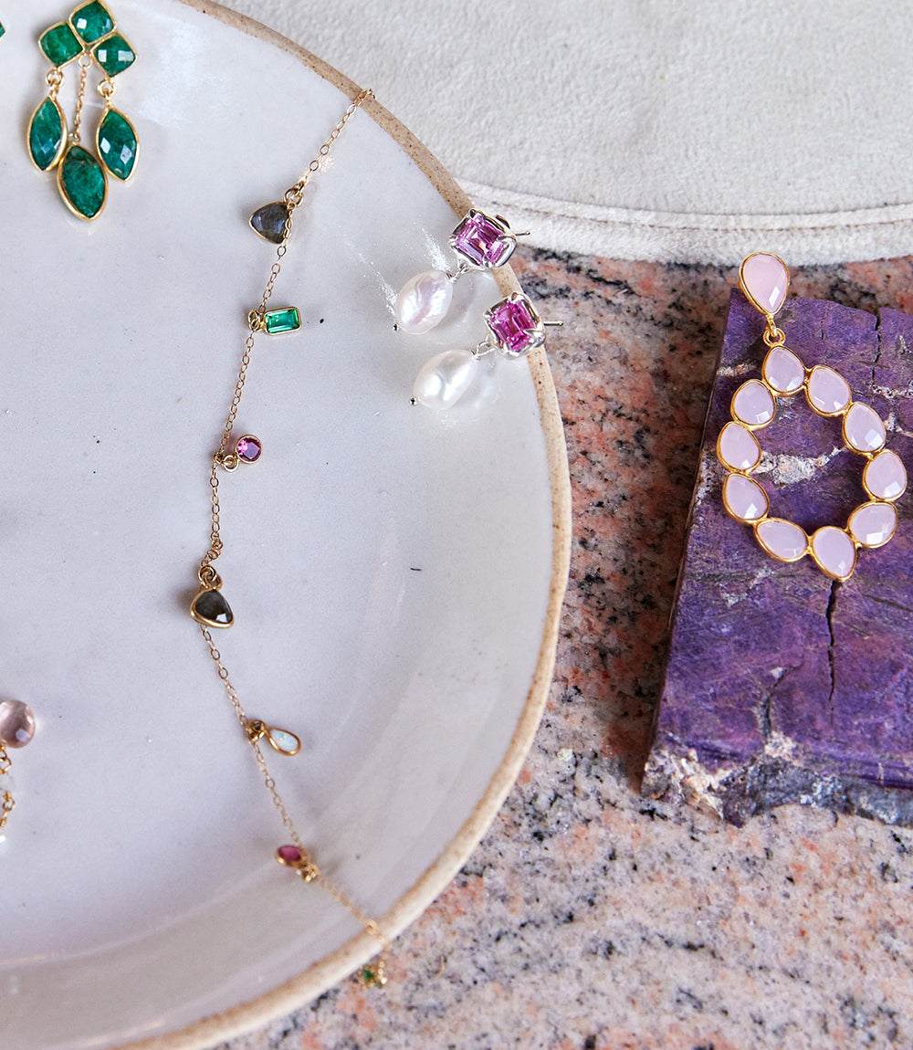 Multicolor Gemstone Necklace - Image 4