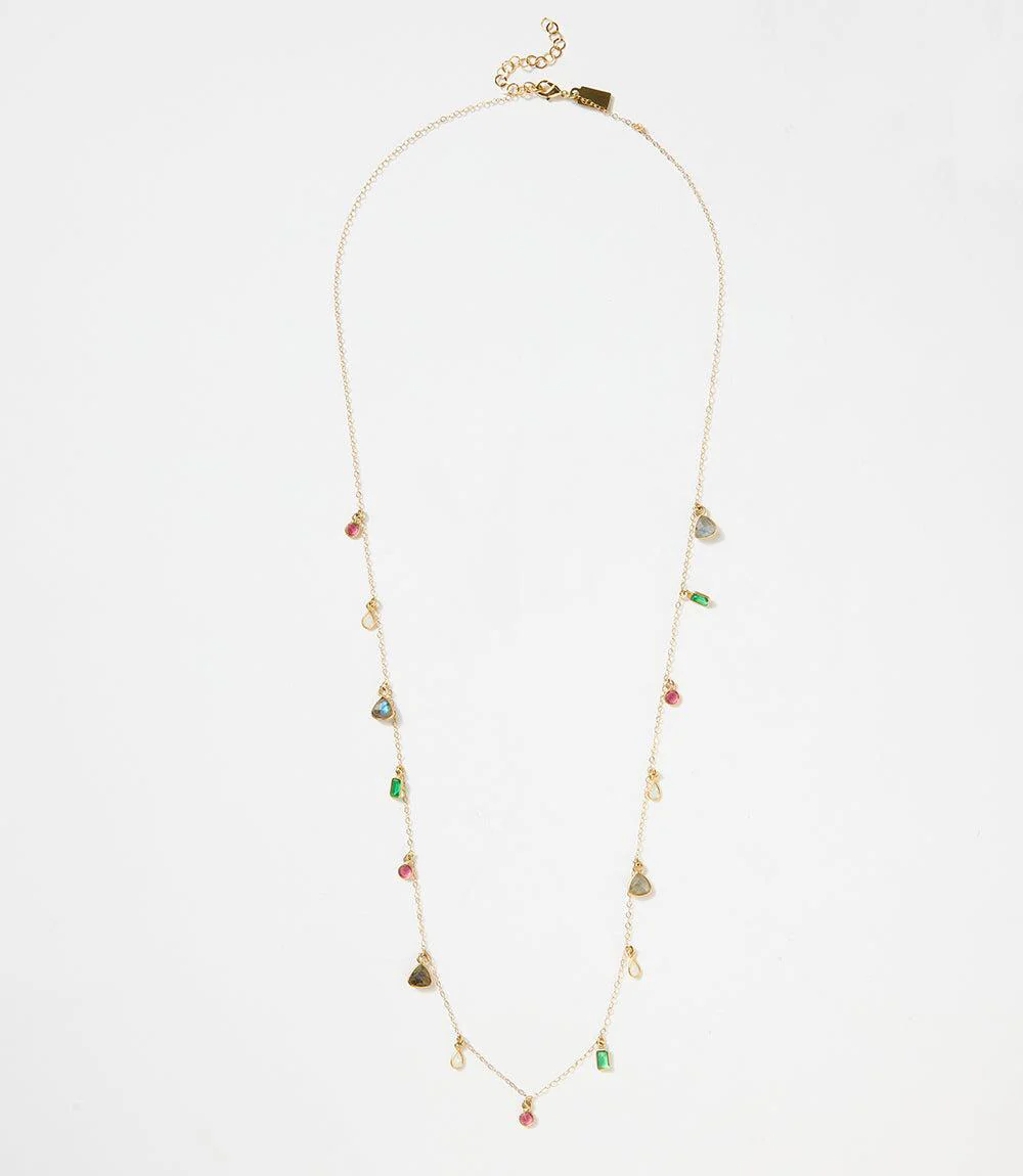 Multicolor Gemstone Necklace - Image 5