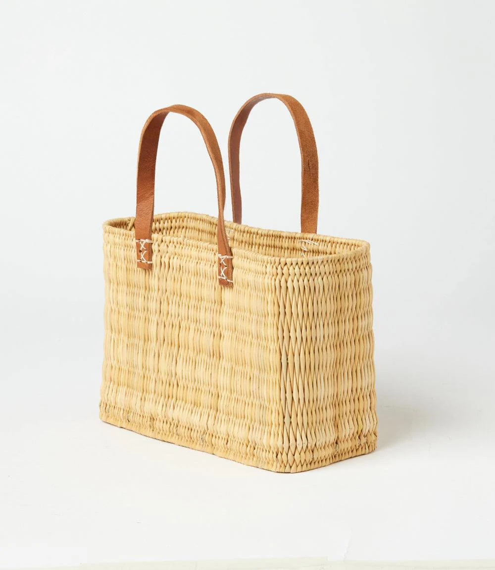 Natural Straw Tote Bag - Image 3
