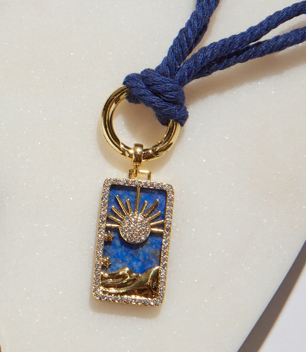 Night Sky Pendant Cord Necklace