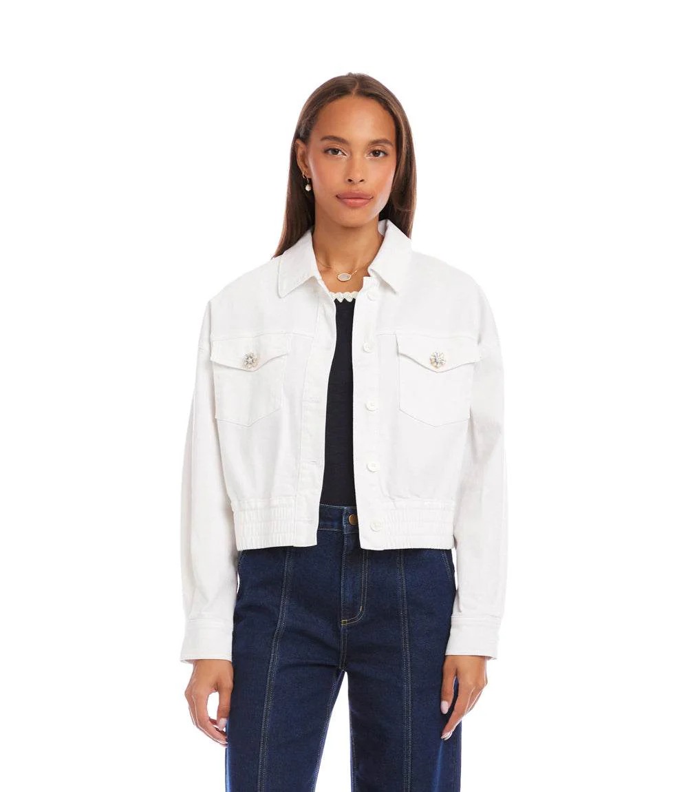 Novelty Button Jean Jacket - Image 3