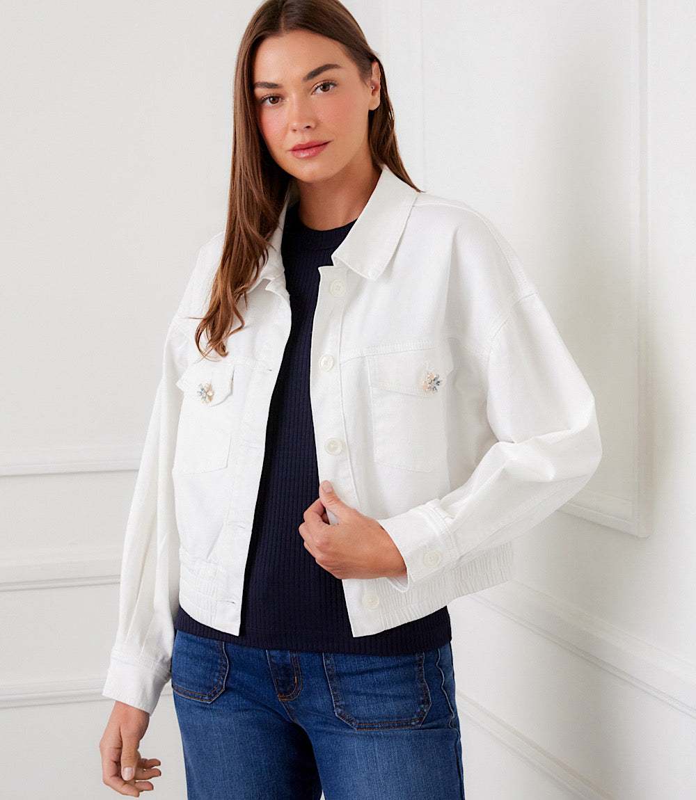 Novelty Button Jean Jacket - Image 5