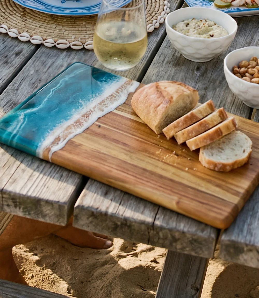 Ocean Waves Wooden Serving Tray - Image 5