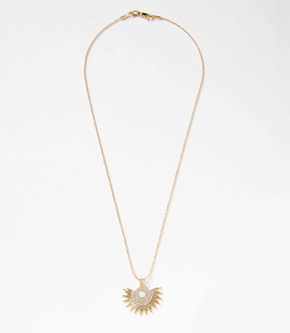 Opal Sunburst Necklace - Image 5