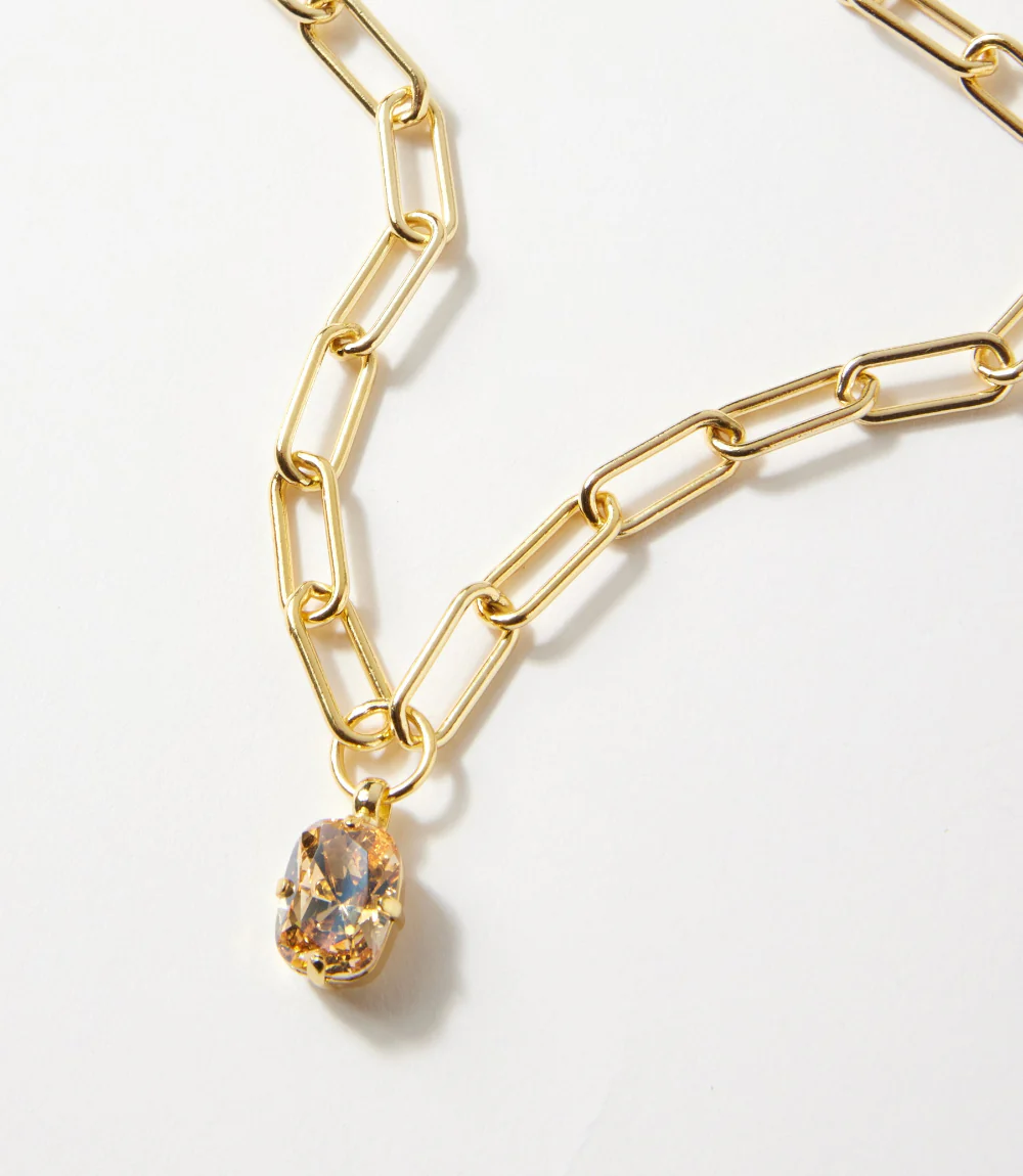Oval Pendant Necklace - Image 2