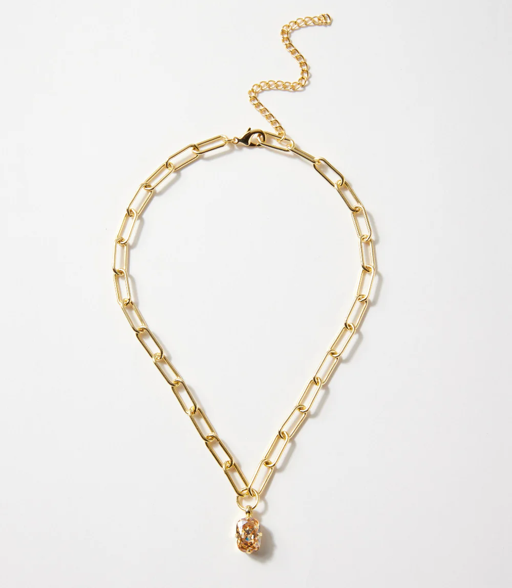Oval Pendant Necklace - Image 3