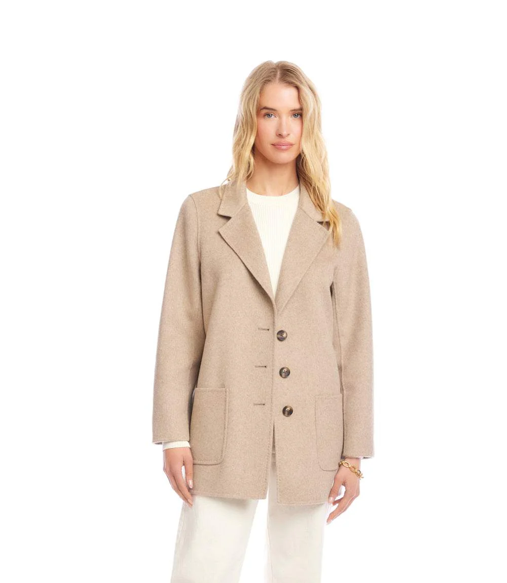 Oversized Brushed Blazer - Image 3