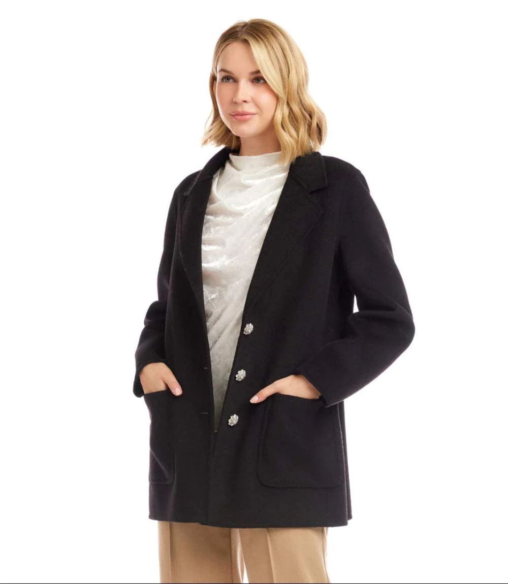 Oversized Brushed Blazer - Image 4