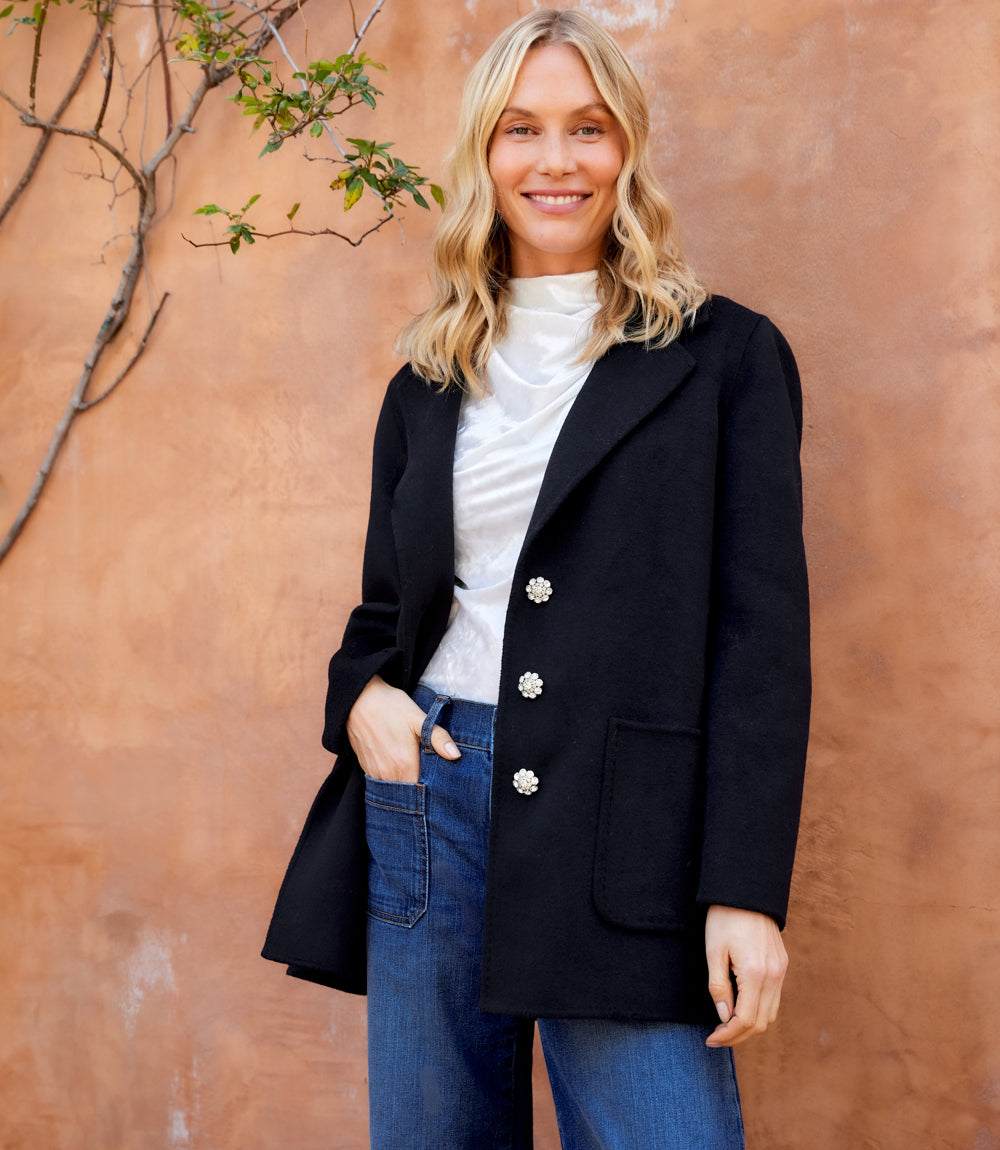 Oversized Brushed Blazer - Image 7