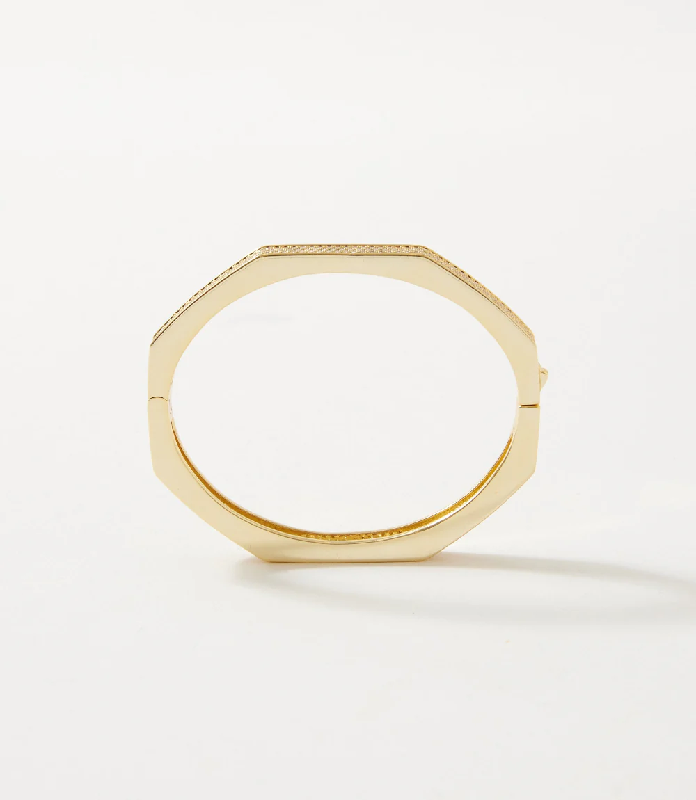 Pavé Crystal Angular Cuff Bracelet - Image 8