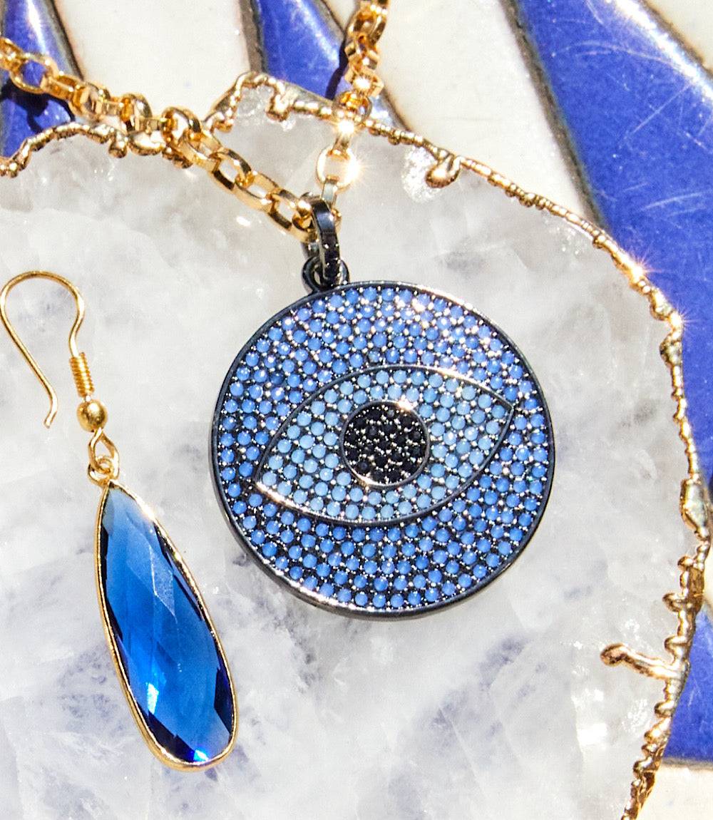 Pavé Crystal Pendant Necklace - Image 5