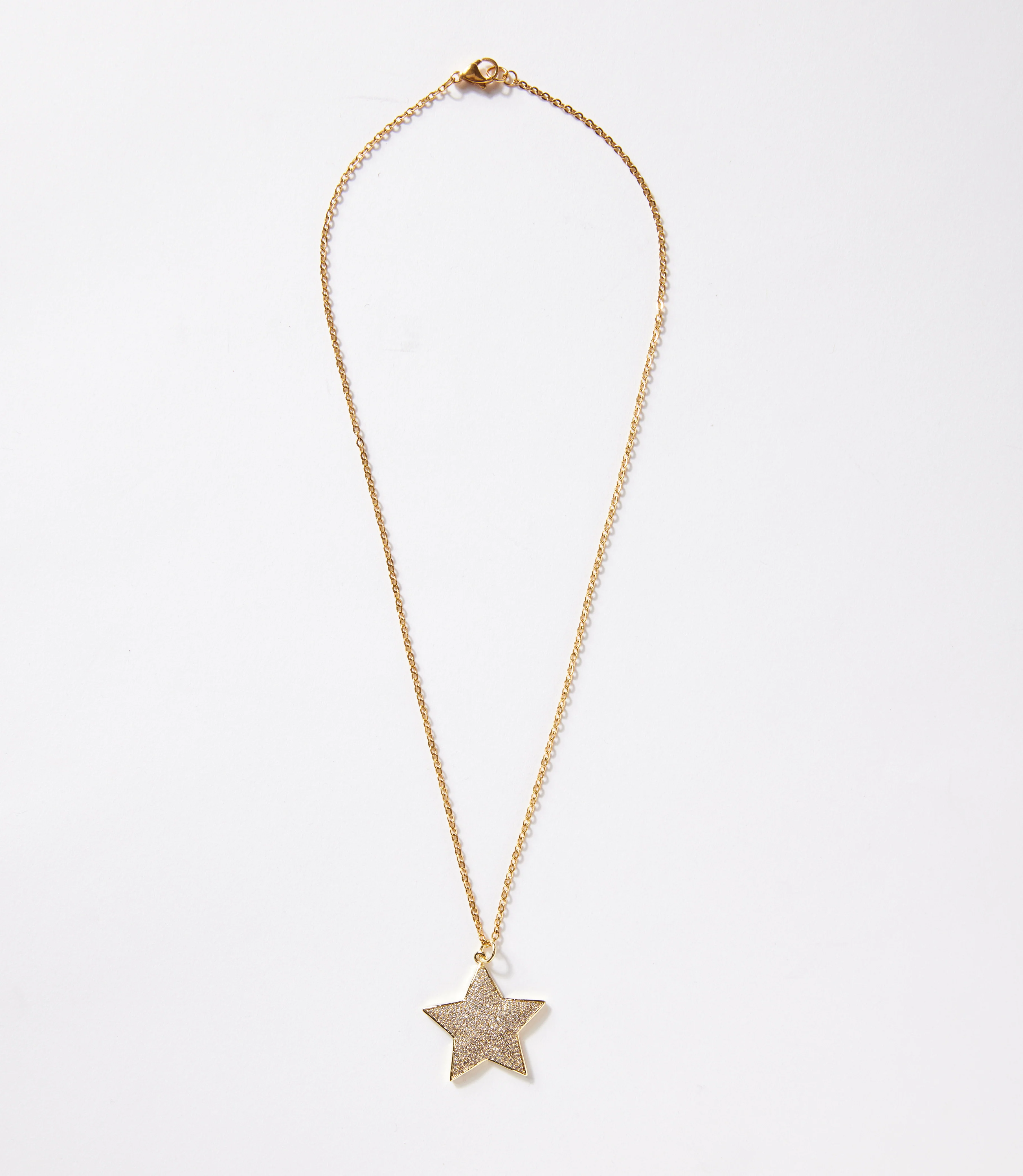 Pavé Star Pendant Necklace - Image 4