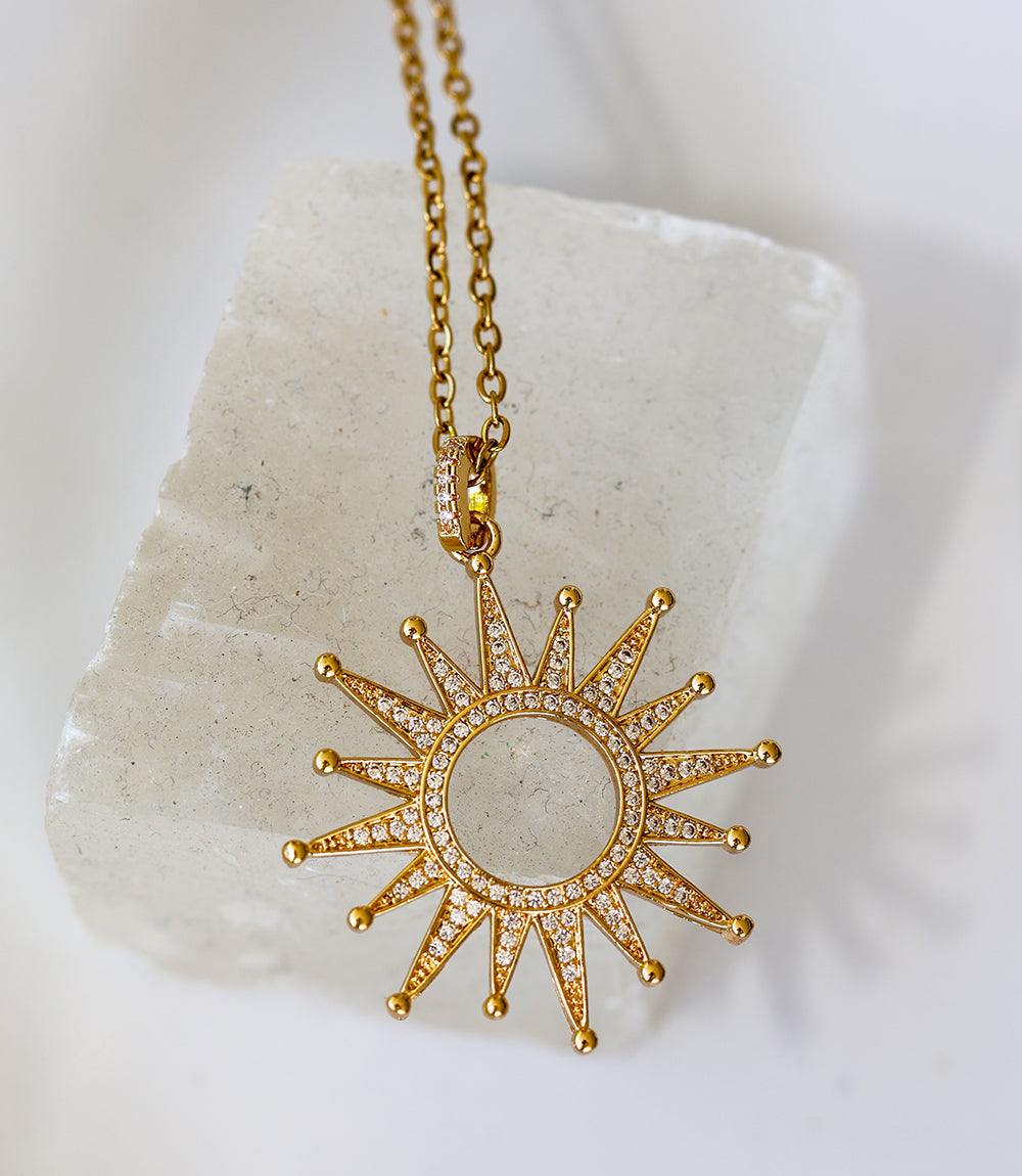 Pavé Starburst Necklace - Image 3