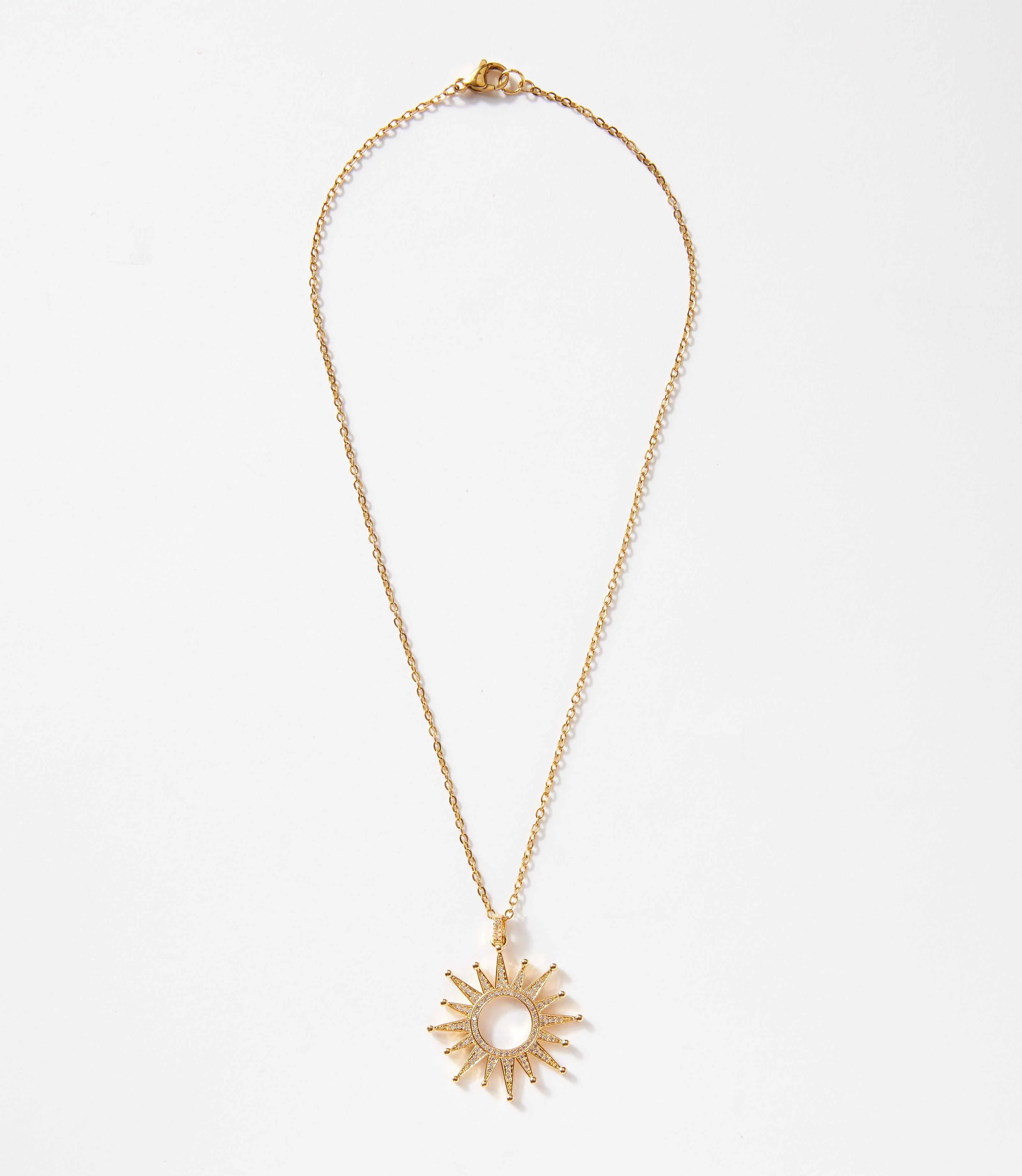 Pavé Starburst Necklace - Image 5