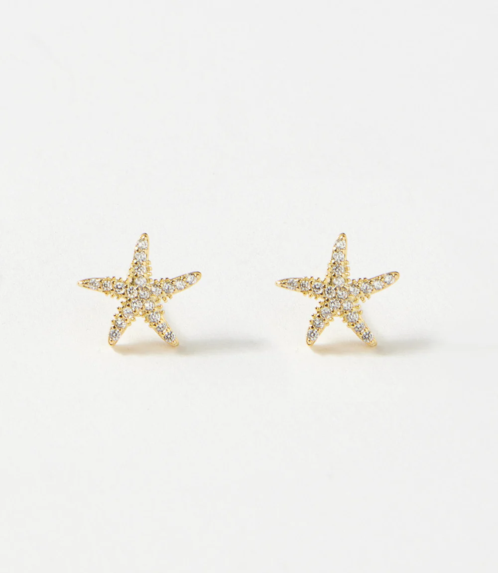 Pavé Starfish Stud Earrings - Image 4
