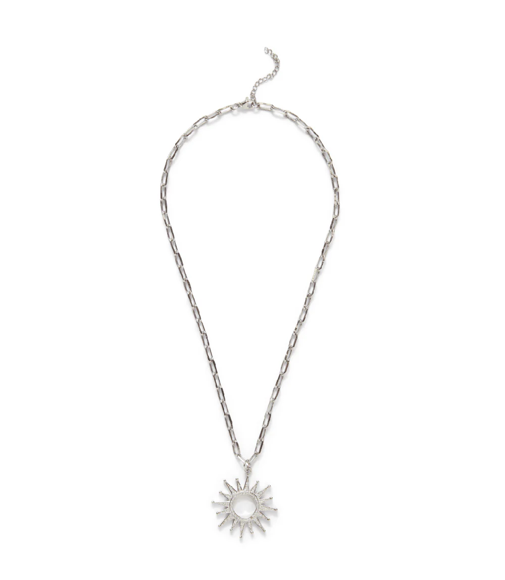 Pavé Sunburst Necklace - Image 9