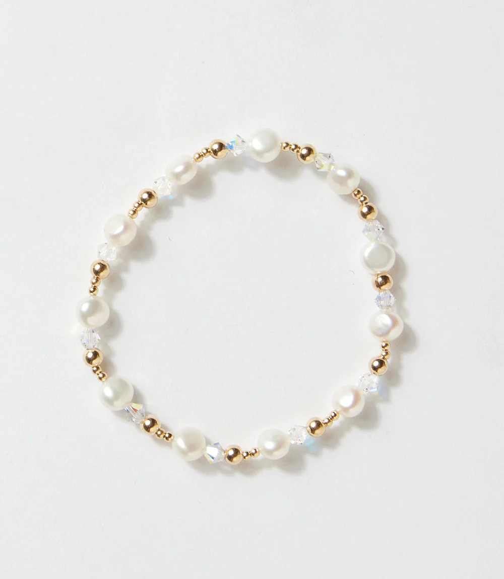 Pearl And Crystal Beaded Bracelet - Image 2