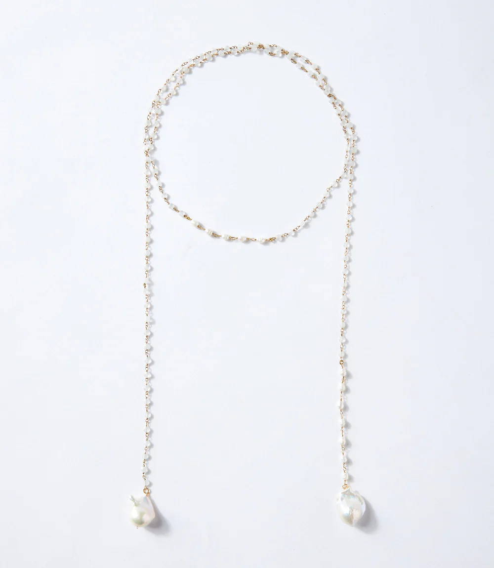 Pearl And Moonstone Necklace - Image 3