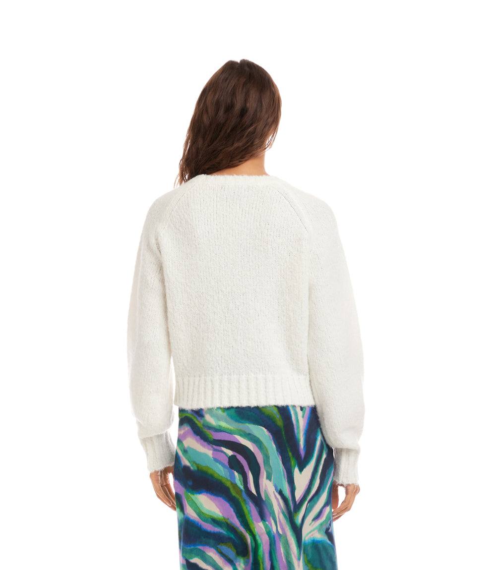 Pearl Button Cardigan Sweater - Image 5