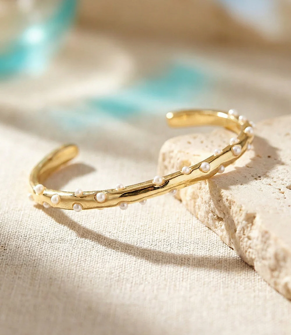 Pearl Cuff Bracelet - Image 3