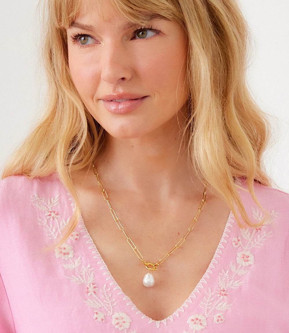 Pearl Toggle Necklace - Image 2