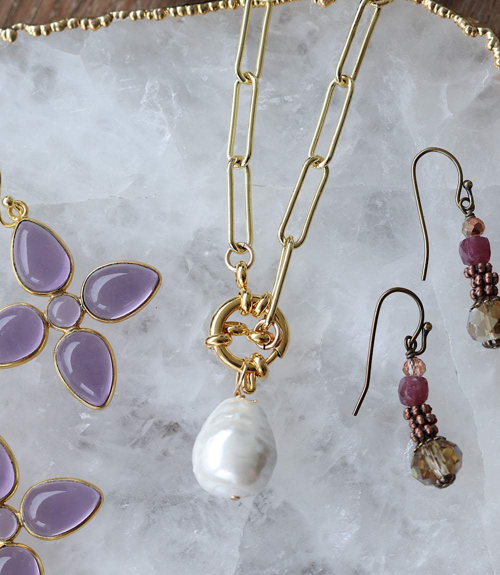Pearl Toggle Necklace - Image 4