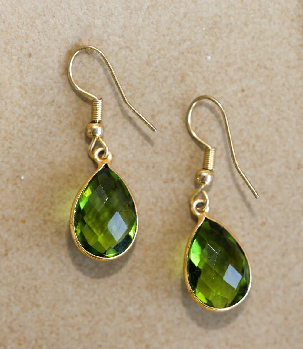 Peridot Gemstone Earrings - Image 3