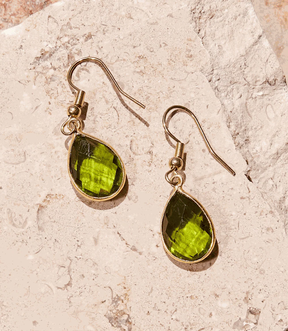 Peridot Gemstone Earrings - Image 4