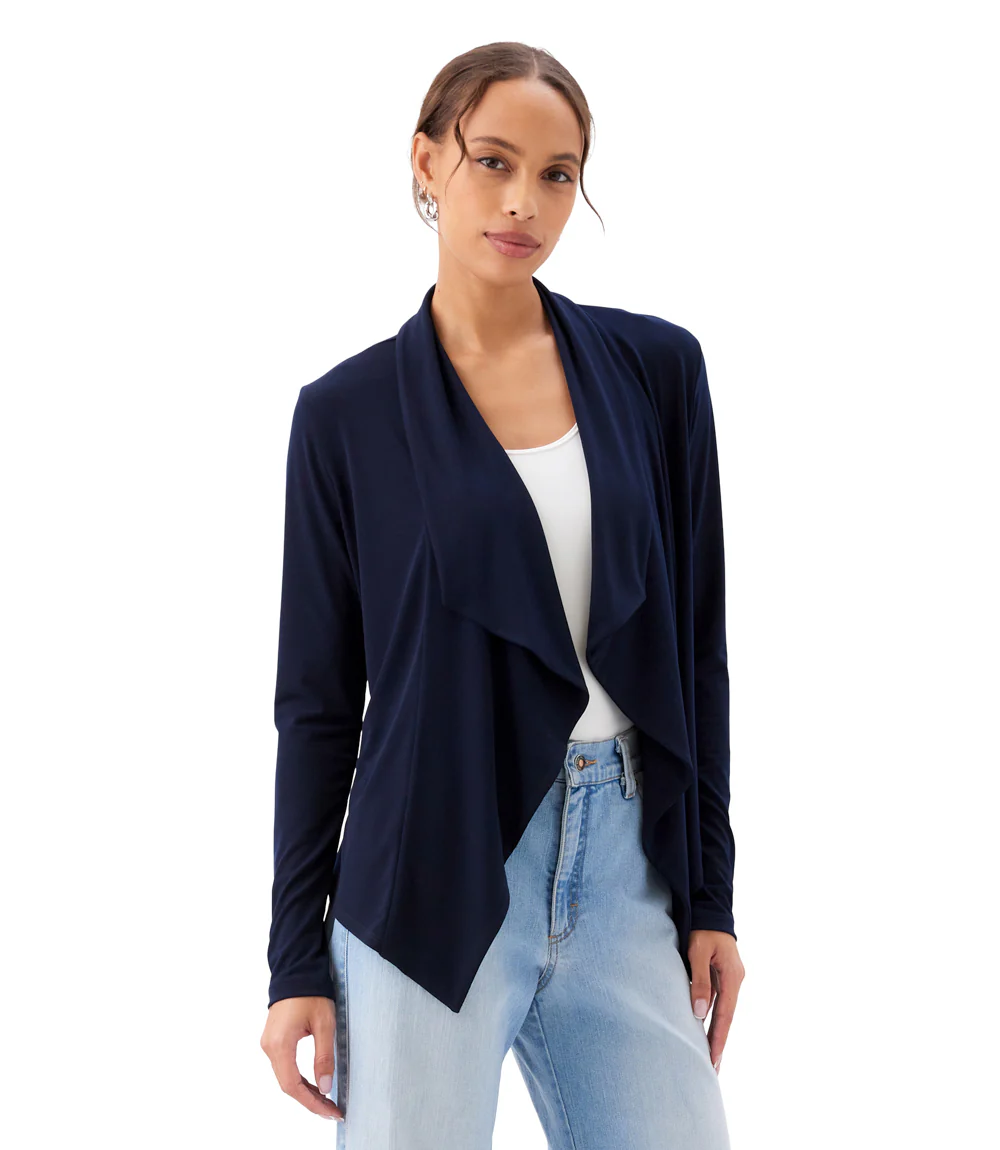 Drape Travel Jersey Cardigan - Image 4