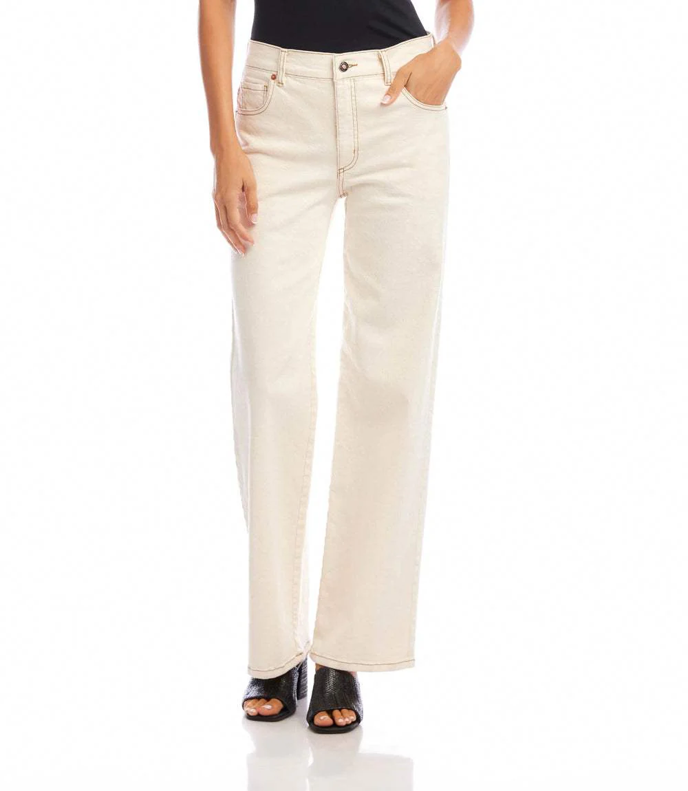 Petite Size Full Length Wide-Leg Jeans - Image 3