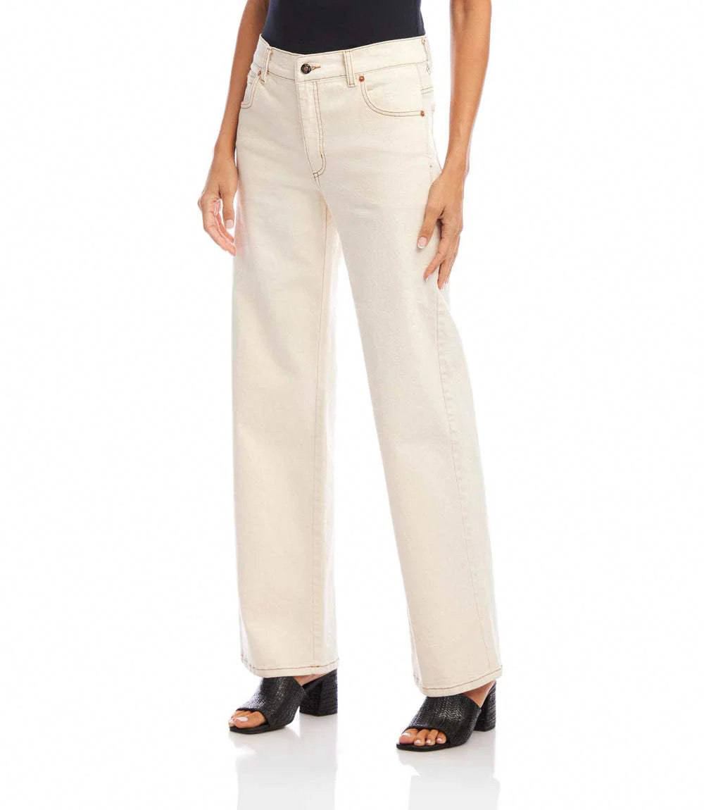 Petite Size Full Length Wide-Leg Jeans - Image 4