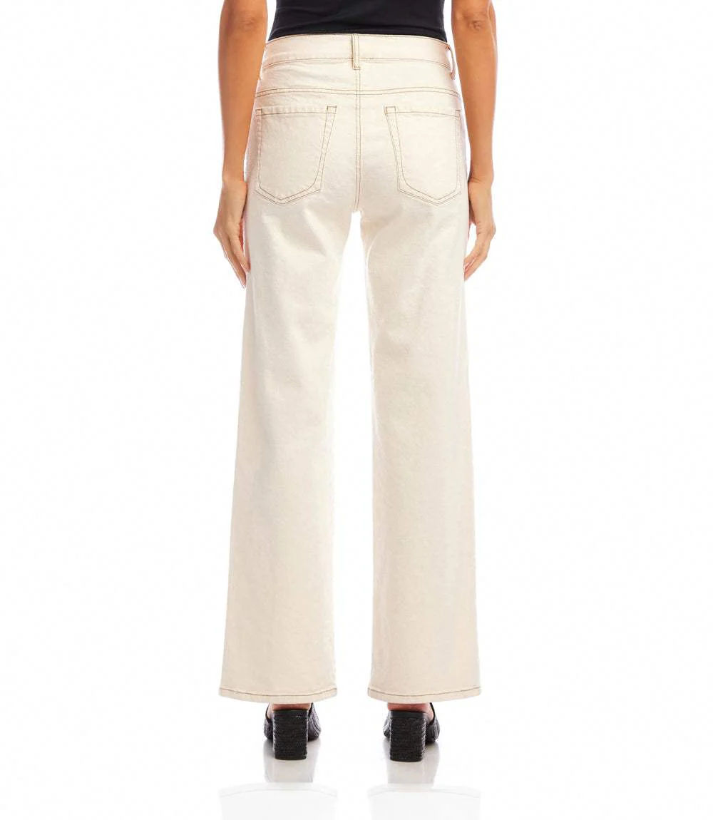 Petite Size Full Length Wide-Leg Jeans - Image 5