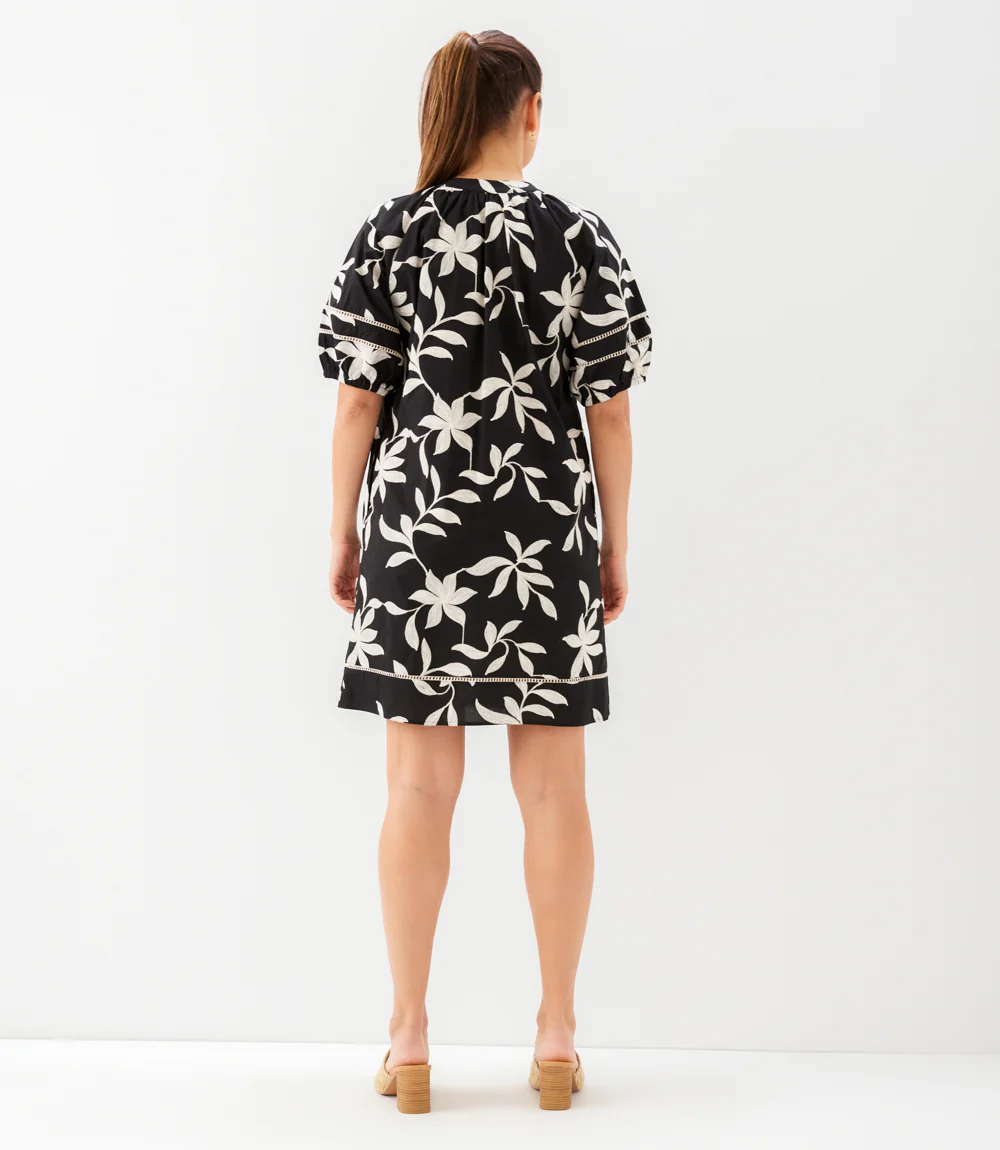 Puff Sleeve Tassel Dress - Image 11