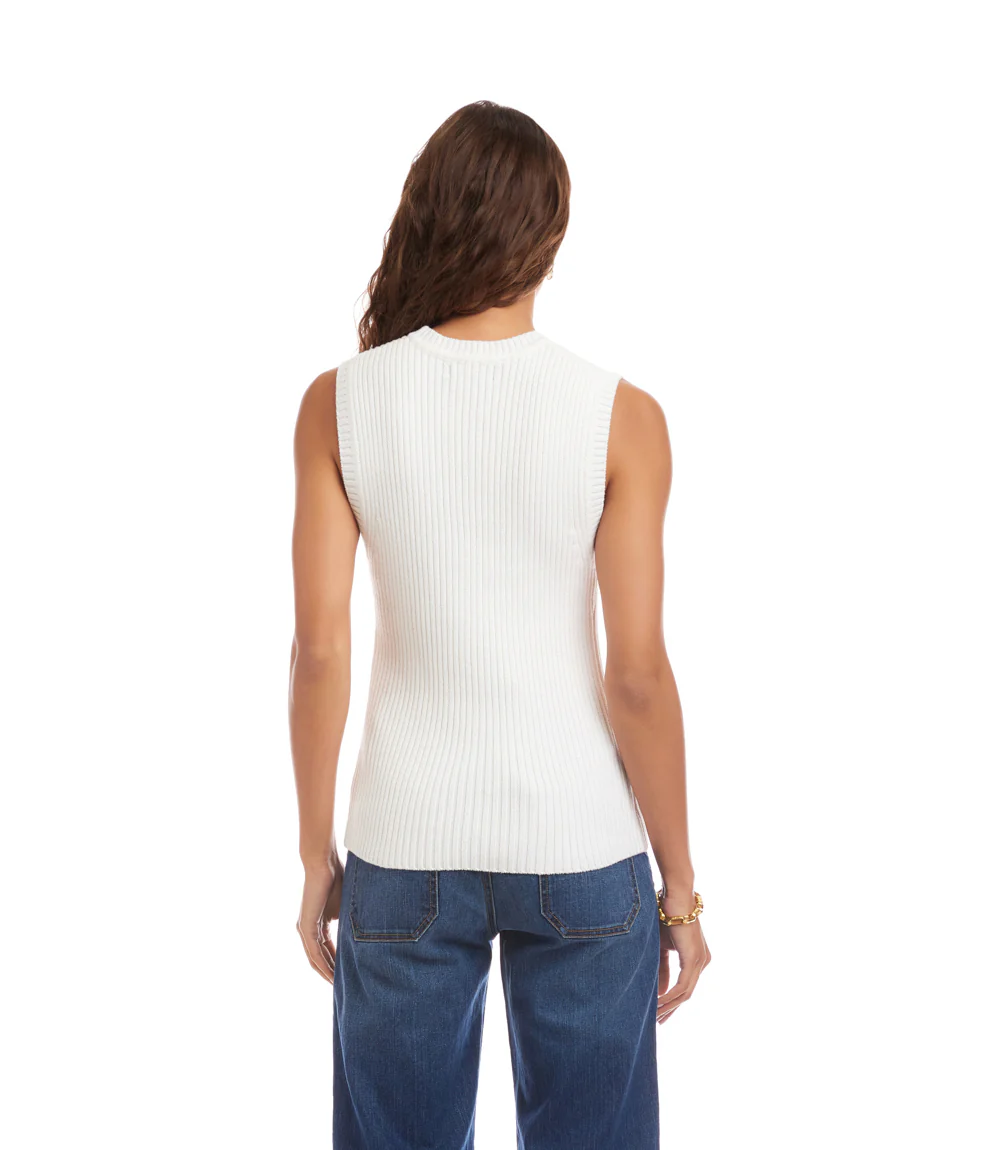 Petite Size Ribbed Sweater Tank - Image 3