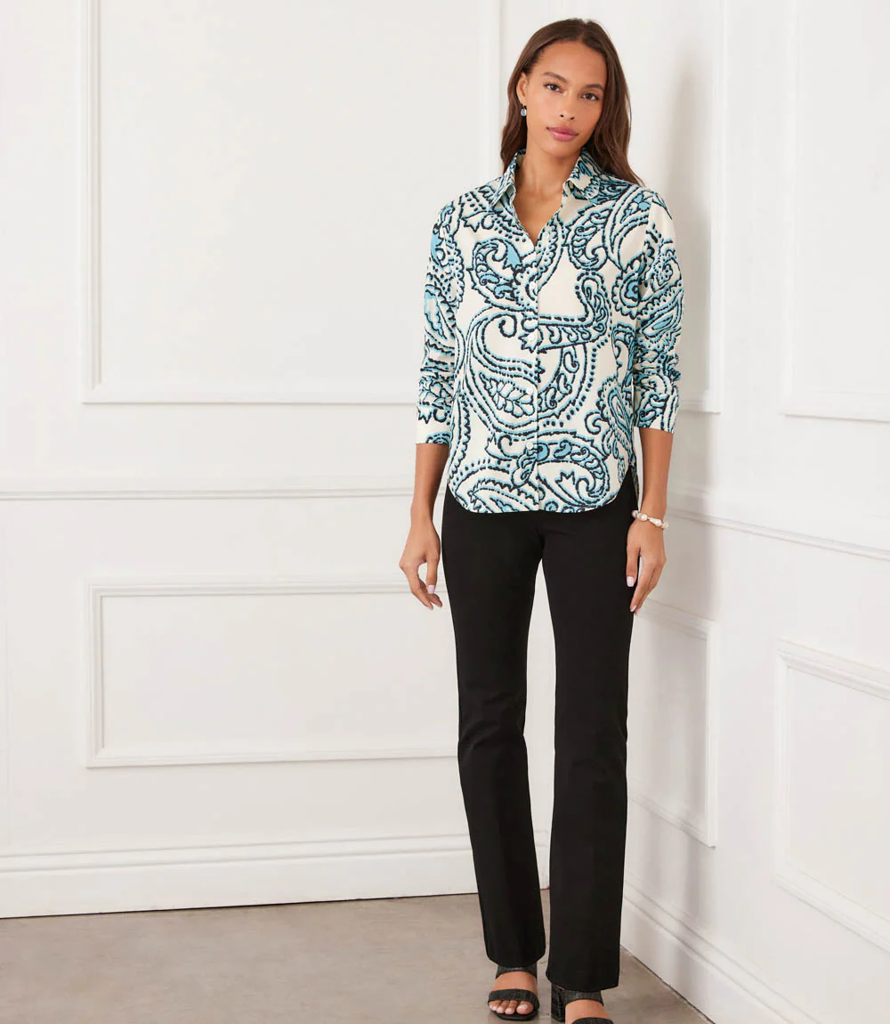 Ruched Sleeve Button-Up Shirt - Image 7
