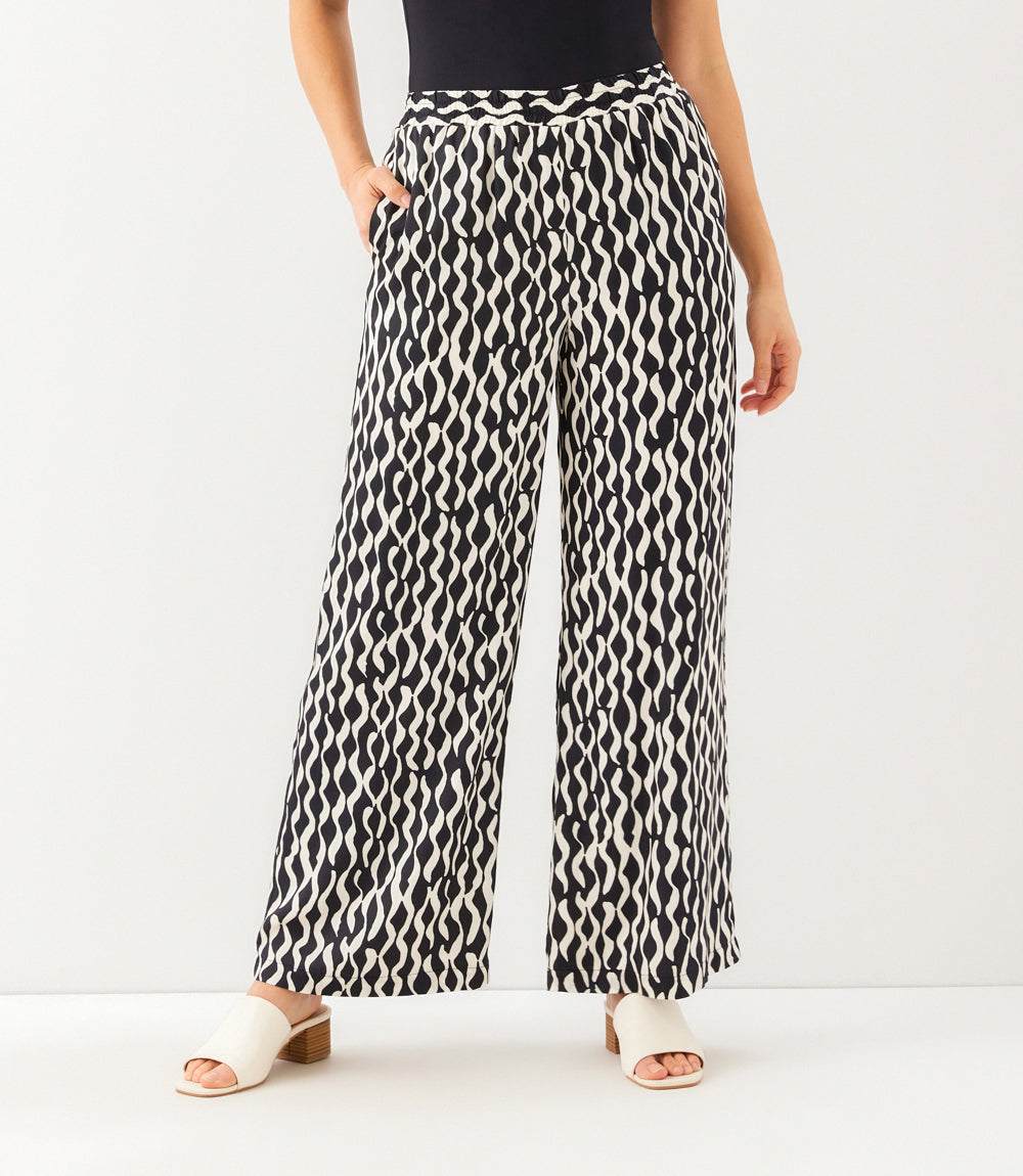Petite Size Satin Wide-Leg Pants - Image 6
